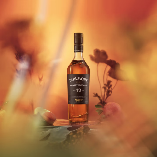 波摩行货 Bowmore 宾三得利旗下单一麦芽威士忌 苏格兰原瓶进口洋酒 波摩12年700mL新版