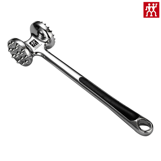 Zwilling (ZWILLING) Deutscher Fleischhammer, Fleischlösenadel für den Haushalt, Fleischklopfer, doppelseitiger Rindfleischhammer, Fleischhammer, Fleischlösehammer, Sehnenbrecher, doppelseitiger Fleischhammer*1
