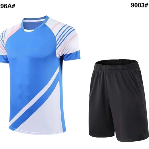 Yonex Summer Badminton Uniforme 2025 Nouvelle compétition Men and Women Running Shortable Sweat Sweing Derging Training Suit 6296B Blue Women's Suit XL