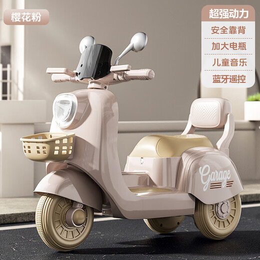 Children's electric motorcycle, tricycle, baby battery car for boys and girls, children's toy car, charging remote control, can sit on, mini car - no electric model