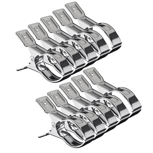 CHUSHE windproof clip stainless steel strong fixed clothes drying multi-functional household quilt clip sheet clothes drying clip 13 cm 10 pieces