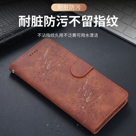 Luo Luou iQOOZ10TurboPro mobile phone case double-sided protective cover iQOO Z10 Turbo retro flip-top leather case soft silicone shell all-inclusive lens buckle wallet style anti-fall business black iQOO Z10 Turbo