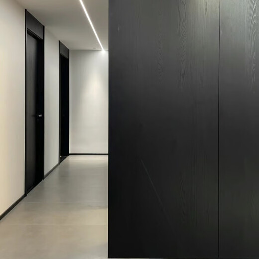 
OUOETY natural oak steel brush black wood grain veneer panel Keding KD board solid wood 6187BS painted solid wood veneer panel