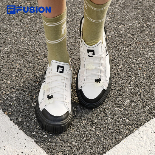 FILAFUSION斐乐潮牌女鞋一脚蹬半拖帆布鞋夏季板鞋穆勒鞋运动鞋