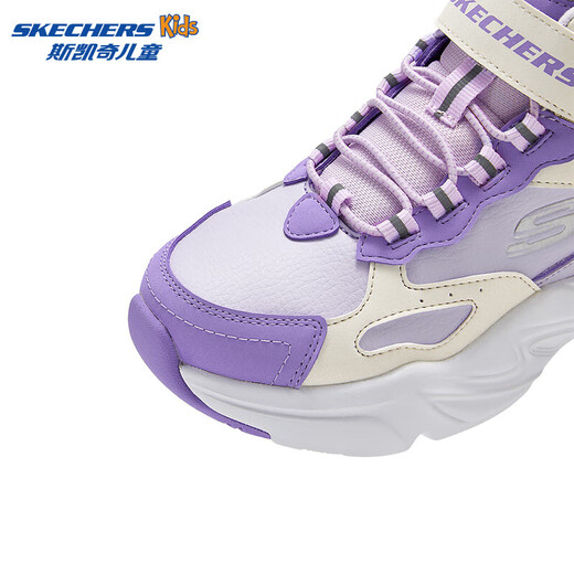 Skechers children's autumn and winter velvet warm cotton shoes for boys and girls sports non-slip middle and large children's boots 319250L WLPR/WLPR 30