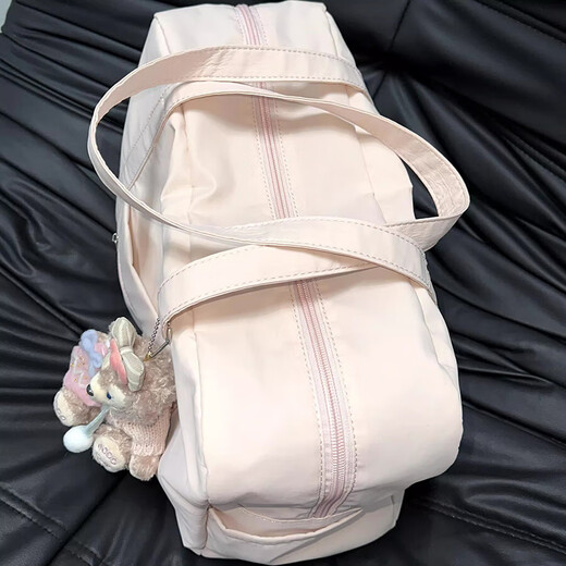 Sudou portable travel bag, women's large-capacity sports and fitness bag, short-distance business trip luggage bag, portable maternity bag storage bag, pink without pendants