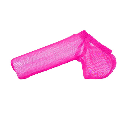 Men's transparent underwear ultra-thin mesh gun egg separation thong low-waist sexy JJ set see-through t-pants white one size