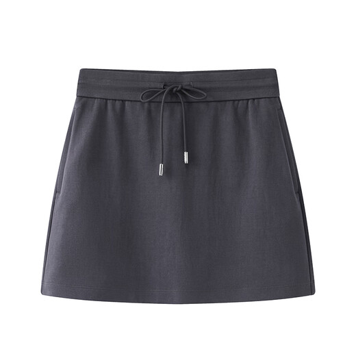 
Ainos 2025 summer new sports style skirt short-sleeved T-shirt top set women's two-piece set 9215 smoke gray S