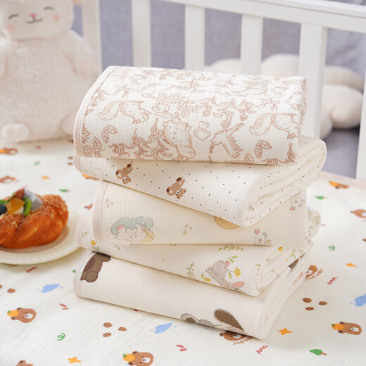 Baby changing pad washable pure cotton Class A waterproof and breathable baby urine-proof four-season mattress maternal menstrual pad Huazhuangtu 1 piece 70cm*90cm