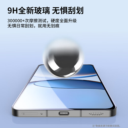 Langling 2 pieces suitable for Xiaomi Redmi Turbo4Pro tempered film Redmi turbo4Pro mobile phone film without black edges HD glass anti-fall wear-resistant light fingerprint front film