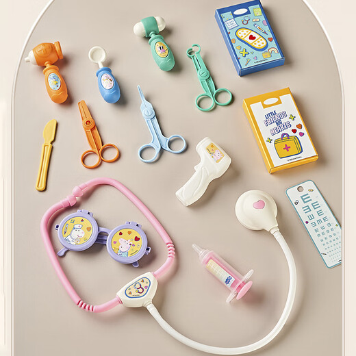 Disney (Disney) simulation doctor plays house toy set children plays injection girl tool box auscultation Peppa pig backpack medical kit (backpack model)