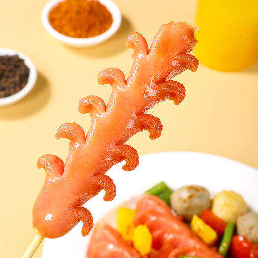 Anjing Xiaoqiu ANJOY XIAOCHU Original wheat sausage 1050g Flowering crispy grilled sausage hot dog Night market barbecue snacks