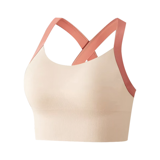 Lugeli yoga bra sports bra wear-free bra high-strength shock-proof gathering professional Pilates can be worn outside the vest women's sports bra M recommended 90-105 Jin Jin equals 0.5 kg