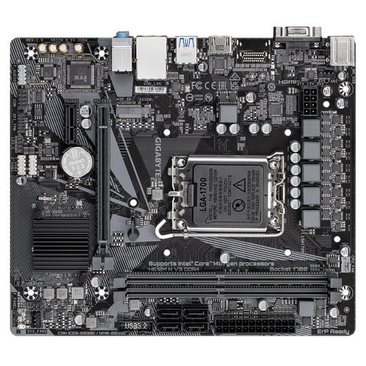 Gigabyte (Gigabyte) Intel i5 12490f / 13490f / 12600kf Box CPU Intel avec H610 B760 Magic Eagle Motherboard CPU Set Board U Set H610M H V3 DDR4 I3 1210