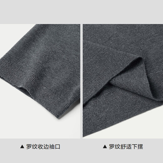 HLA Hailan House short-sleeved sweater autumn men's 25 simple warm and comfortable sweater for men