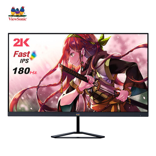 优派27英寸 2K高清 原生180Hz超频185Hz FastIPS 电竞显示器 1ms硬件低蓝光满血小金刚显示屏VX2758-2K