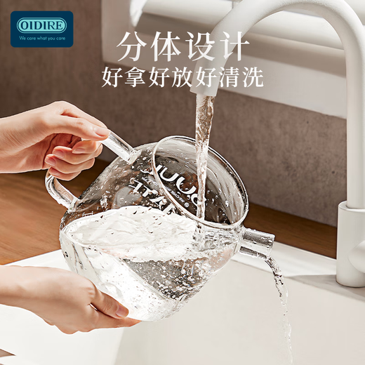 OIDIRE (Odd) health pot, all-glass floral teapot, kettle, tea stewing kettle, kettle, tea kettle, electric kettle, home office constant temperature 1L large capacity electric ceramic stove 1.2L -ODI-HC03A Standard model