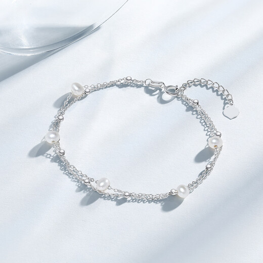 Chao Acer PT950 Platinum Pearl Bracelet Gift Pricing Platinum SCP43700001 Chain length about 16cm + tail chain