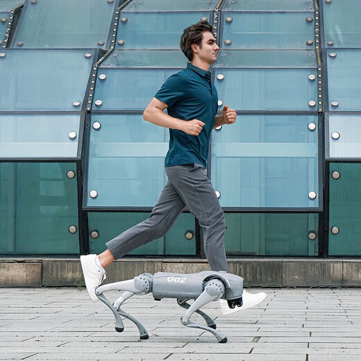 
Yushu Voice AI Model Robot Dog Electronic Dog Embodied Intelligence Accompaniment Bionic Companion Robot Four-legged Robot Dog Long Battery + Remote Control Go2-AIR + Remote Control