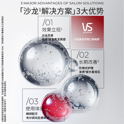 Sassoon [Same Model of Shan Yichun] Hydrating Anti-dandruff Shampoo for Men and Women Universal Wash 500g*2 Big Red Bottle