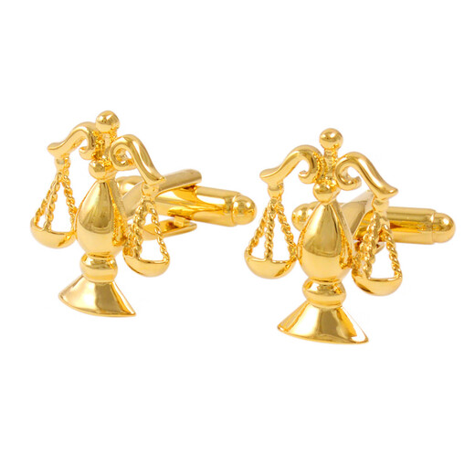 NOSSKISS French shirt cufflinks golden scale symbol fairness symbol cufflinks personalized style birthday gift gift gift golden scale