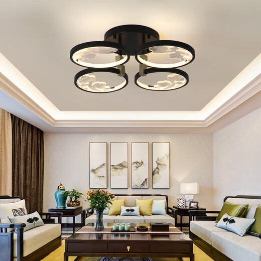 
Opp Lighting (OPPLE) 2025 new Chinese style ceiling light LED living room light Chinese style Zen bedroom modern simple and atmospheric home use 1W 6623-3 head three-color light