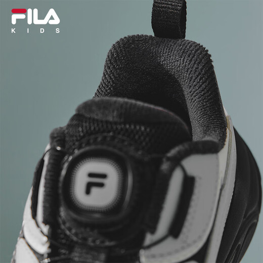FILA children's shoes running shoes 2025 winter new men's and women's sports shoes for middle-aged and older children Mars Northern Edition Black/Japanese Rock Gray-BG 37