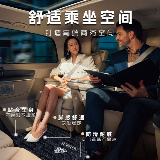 赛拉非尼（SaiLaFeiNi）适配2025款奔驰新威霆脚垫V300L中排地毯V260L地垫24款V级Vito/唯 [备注颜色]第三排12240