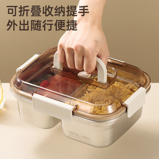 ZSR German quality microwaveable 304 stainless steel lunch box food grade sealed crisper lunch box large capacity double compartment 1200ml