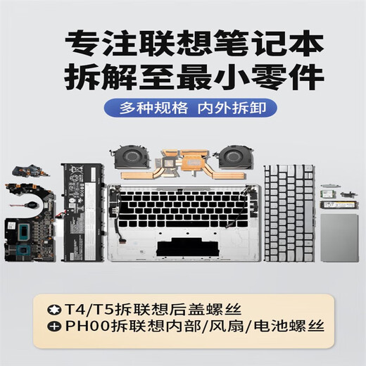 Outil de démontage d'ordinateur portable Lenovo Savior, démontage du ventilateur de la carte mère de l'ordinateur, dépoussiérage et jeu de tournevis à graisse de silicone série Savior dédié modèle haute dureté 34