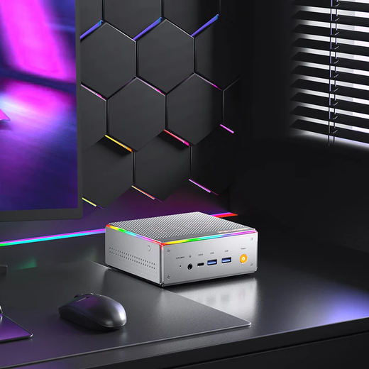 Panlei National Subsidy 20% Mini Host 12th Generation Intel Core I7 12650H Mini Host 16G 1TB High Performance Gaming Office RGB Metal Desktop Computer