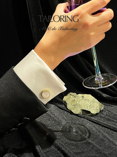 French classic round natural mother-of-pearl cufflinks men's groom's cufflinks noble and elegant texture moon white mother-of-pearl cufflinks box included