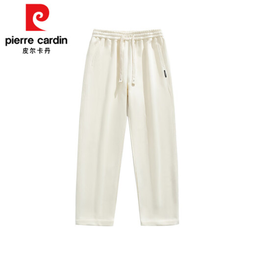 Pierre Cardin Pantalones rectos para hombres Marca de moda de primavera y verano Pantalones de algodón rectos sueltos Boy Pantalones versátiles y pantalones casuales 6628 Caki + 6628 gris claro M [95-115Jin [Jin equivale a 0.5 kg]]
