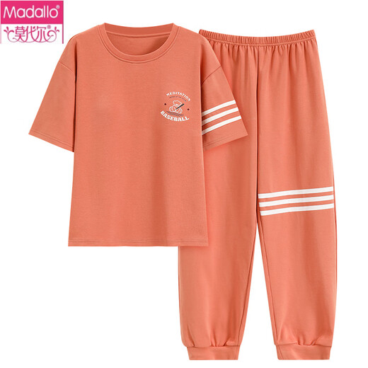 Modal Damen Kurzärärmelte Pyjamas Anzughose Sommer reines Baumwolle Kleidung reines Baumwolle kann im Sommer im Sommer im Sommer im Sommer Sommer Y9721 m getragen werden (Empfohlen 75-95jin [Jin gleich 0,5 kg])