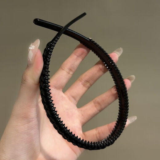 Qianfu moderately tight hairband, simple toothed hairpin bangs, face wash, non-slip rhinestone hairpin, headband, headband, hair accessories, 1 piece