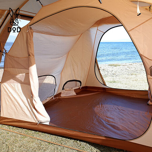 
DOD tent hanging inner tent Japanese exquisite outdoor camping sun protection pergola multi-person T5 large-size tunnel tent Khaki TN5-695 single inner tent cloth