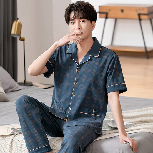 Pantalones de algodón puro de algodón puro de verano yalu pantalones de manga corta para hombres de verano de verano para hombres de verano para hombres de verano para hombres de verano para hombres de verano 9863 gris oscuro l (170): adecuado para 120-140Jin [Jin equivale a 0.5 kg]
