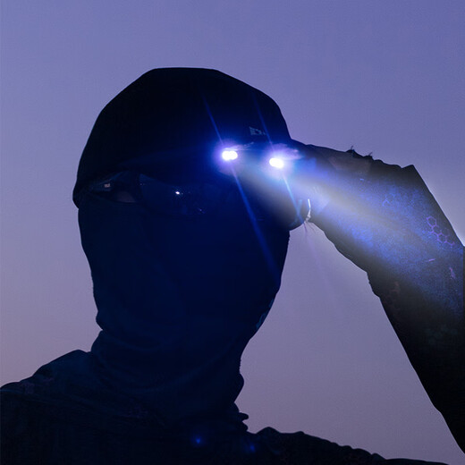 RVVRRVVR new ultra-long battery life all-in-one light cap Luya fishing hat men's outdoor night fishing baseball cap with light breathable black