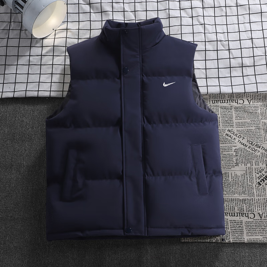 Herren Winterpaar verdickte warme Weste für Männer trendy und vielseitige lockere ärmellose Jacke weiß 2xl