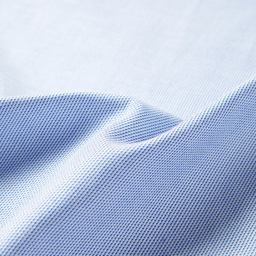 Youngor long-sleeved shirt men's 200 count wool-lined suede shirt moisture-absorbent quick-drying multi-functional shirt 2025 new blue strip VLRM119691HBY 41 (175/96Y)