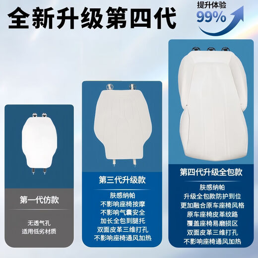 Junliang is suitable for 25 Buick GL8 Lu Zun ES plug-in hybrid PHEV seat cover seat cushion modification accessories. New energy 24-25 seven-seater 3899/4199 month white. Second generation [12 pieces of the whole car] cushion + back pad moon white.