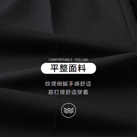 Heilan House (HLA) suit men's spring and autumn business gentleman fashion men's groom wedding suit jacket trousers two-piece set black 02 (suit + trousers) 170B /92B (46B) recommended 63~68kg
