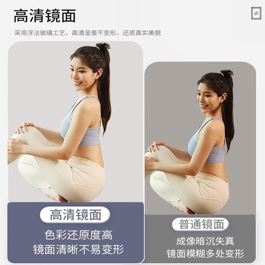 栖音阁舞蹈镜家用可移动跳舞全身镜健身瑜伽落地穿衣镜舞蹈室带轮大镜子