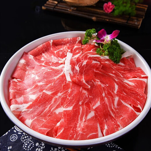 鲜京采国产黄牛 原切肥牛牛肉片3斤 烧烤烤肉 涮肉 火锅食材 源头直发