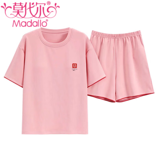 Modal 2025 Neue Pyjamas für Frauen im Sommer Pure Cotton Shorts Shorts Sweet Casual Sports Home Clothing Suits können außerhalb Z9859 XL getragen werden 120-140jin [Jin entspricht 0,5 kg]