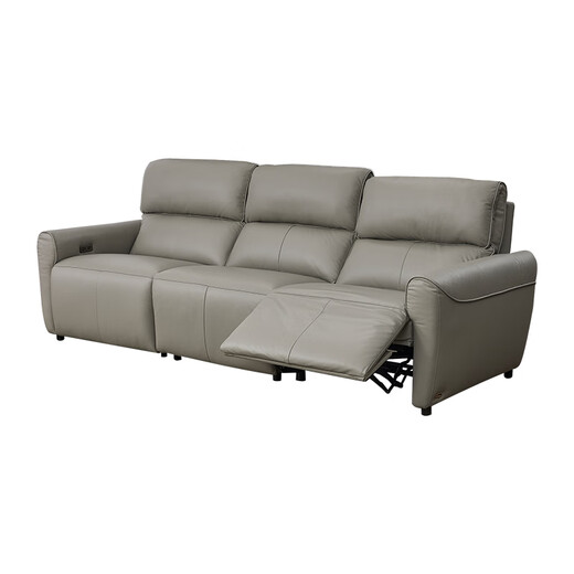 Zhihuashi First Class Zero-Back Wall Direct-Check Large Living Room Top-Level Cowhide Electric Function Sofa 12189 1-Seater Sofa