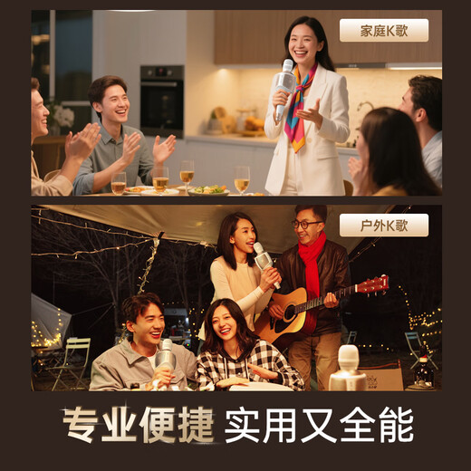 Meiniao Big Sound Speaker Mic, the same model for celebrities and internet celebrities, set, microphone and audio integrated home ktv wireless microphone, outdoor singing artifact, all-in-one live broadcast song recording, karaoke song, Big Sound Speaker Mic 60w Deluxe Edition + Companion Speaker