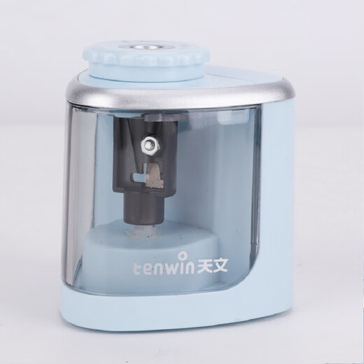 Astronomie; Zehn-Wintenwin Electric Bencil Spitzer kreativer Pilzkopf Kinderschreibbild Halbautomatische Penerschärfen-Maschine TW8005 Batterie. Blau TW8005 - Englisch Tenwin