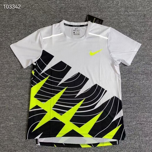 NBA KIDS-NIKE猎鹰速干半袖田径训练服专业跑步猎鹰短跑服装反光网眼速干 耐克-猎鹰背心-灰色【高品质】 M 耐克-M 55-65KG