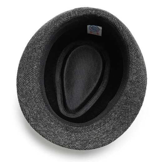 
Autumn and winter Shanghai beach big brim hat men's top hat Korean style trendy black woolen hat versatile retro British casual hat black one size